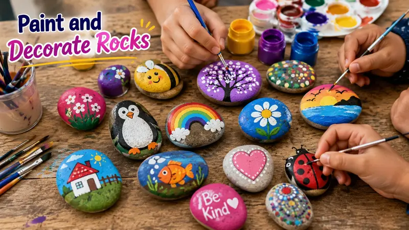 Paint and Decorate Rocks